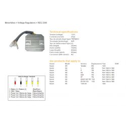 DZE REGULATOR NAPIĘCIA SUZUKI GS 450L '84-'88 GS 700E '85-'86 GS 750ES/EF/ESD '83-'85 GS 1100ES/EF '84-'86 GR 650 TEMPTER '83 ES