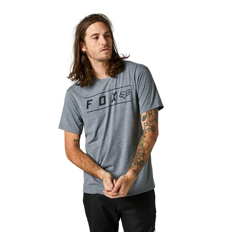 T-SHIRT FOX PINNACLE TECH HEATHER GRAPHITE  ENDURO CROSS