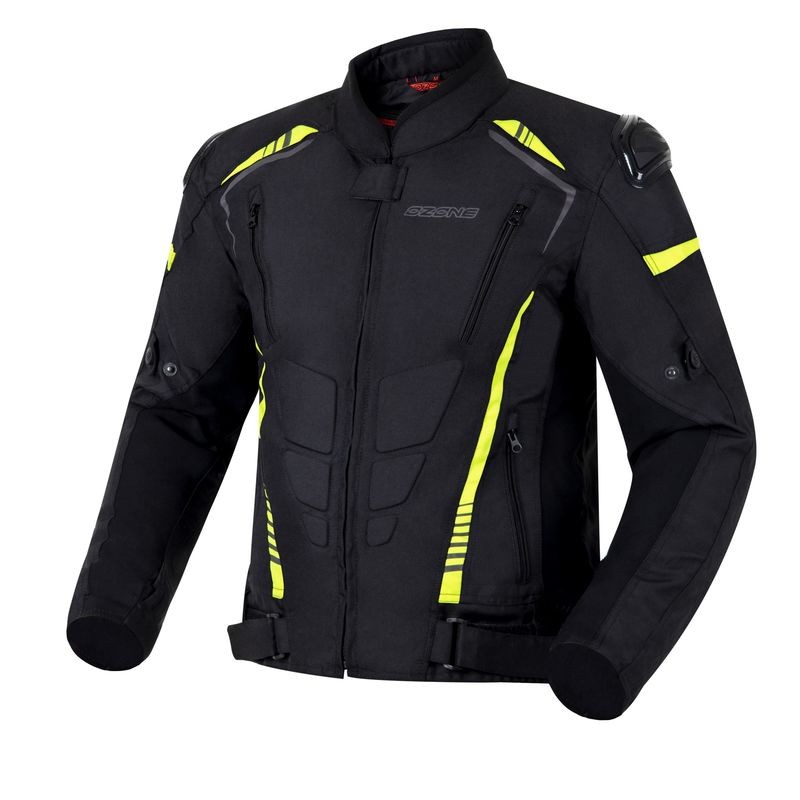 KURTKA TEKSTYLNA OZONE PULSE BLACK/FLO YELLOW 
