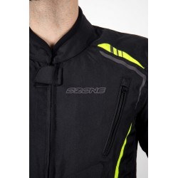 KURTKA TEKSTYLNA OZONE PULSE BLACK/FLO YELLOW 