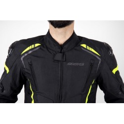 KURTKA TEKSTYLNA OZONE PULSE BLACK/FLO YELLOW 