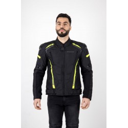 KURTKA TEKSTYLNA OZONE PULSE BLACK/FLO YELLOW 