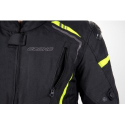 KURTKA TEKSTYLNA OZONE PULSE BLACK/FLO YELLOW 