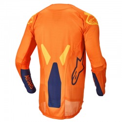 BLUZA ALPINESTARS RACER FACTORY JUNIOR ORANGE/DARK BLUE/WARM YELLOW 