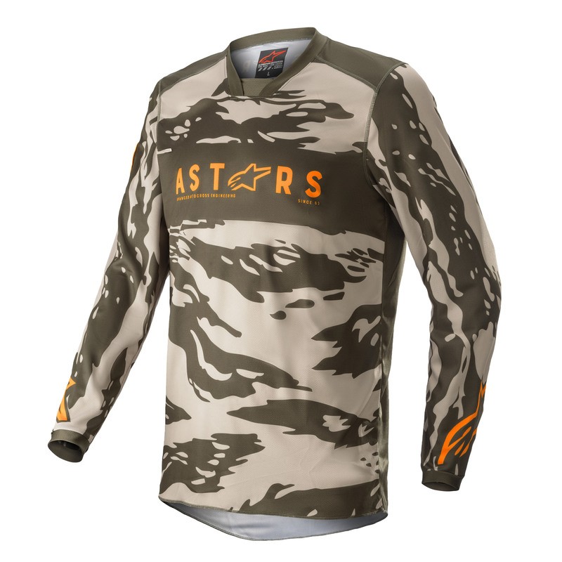 BLUZA ALPINESTARS RACER TACTICAL MILITARY SAND CAMO TANGERINE 