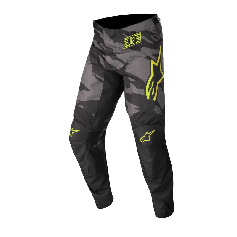 SPODNIE ALPINESTARS RACER TACTICAL JUNIOR BLACK/GREY CAMO/FLUO YELLOW 