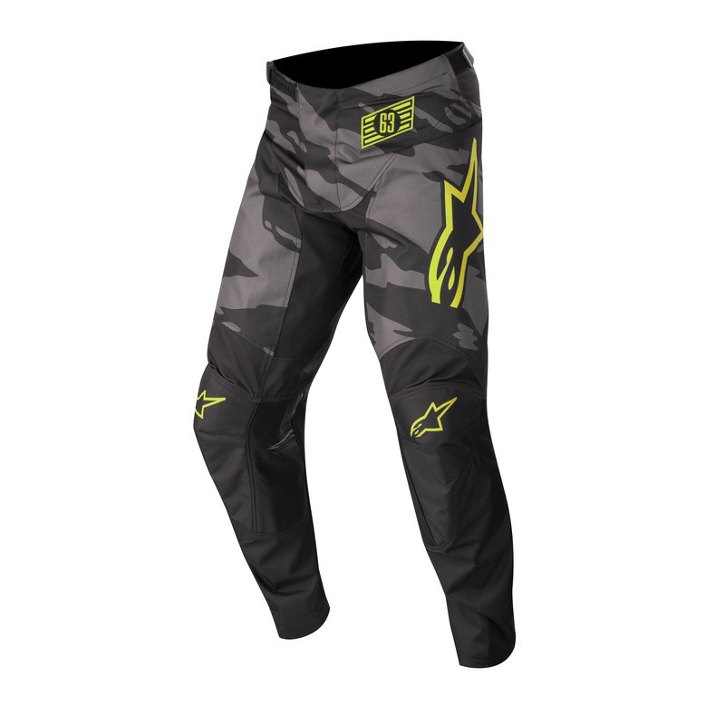 SPODNIE ALPINESTARS RACER TACTICAL BLACK/GREY CAMO/FLUO YELLOW 