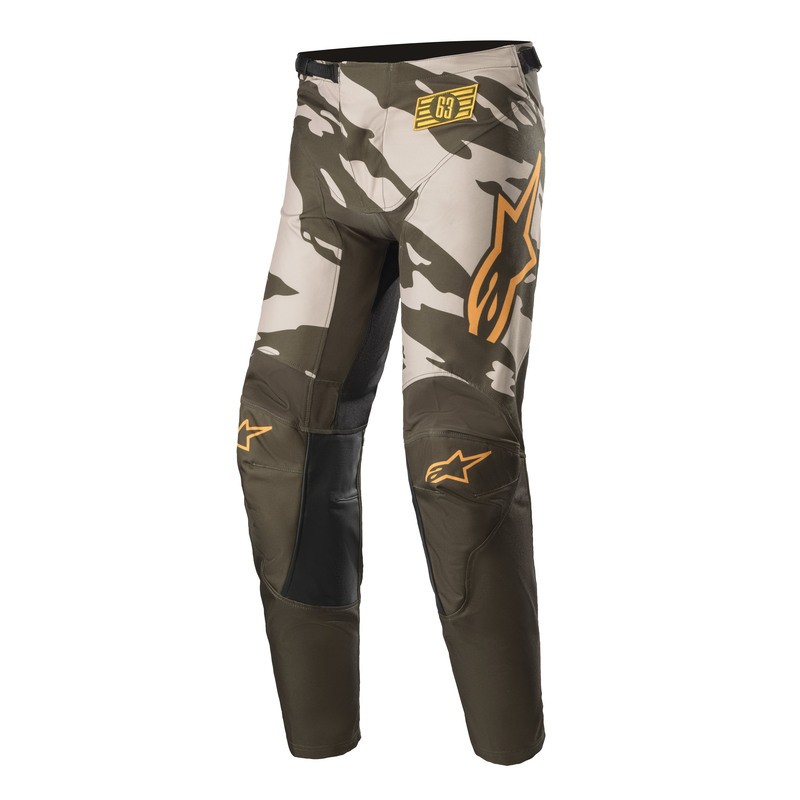 SPODNIE ALPINESTARS RACER TACTICAL MILITARY SAND CAMO TANGERINE 