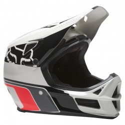 KASK ROWEROWY FOX RAMPAGE COMP LIGHT GREY  ENDURO CROSS