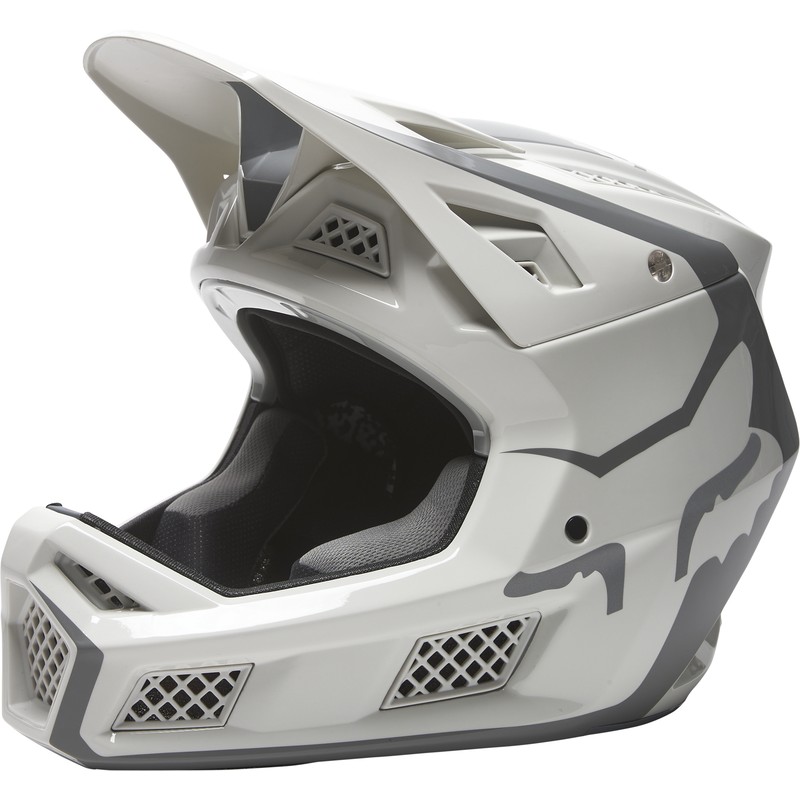 KASK ROWEROWY FOX RAMPAGE PRO CARBON NITEEYEZ LIGHT GREY  ENDURO CROSS