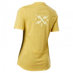 KOSZULKA ROWEROWA FOX LADY RANGER DR CALIBRATED PEAR YELLOW  ENDURO CROSS
