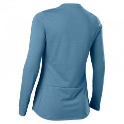 KOSZULKA ROWEROWA Z DŁUGIM RĘKAWEM FOX LADY RANGER DR DUSTY BLUE  ENDURO CROSS