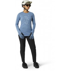 KOSZULKA ROWEROWA Z DŁUGIM RĘKAWEM FOX LADY RANGER DR DUSTY BLUE  ENDURO CROSS