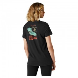 T-SHIRT FOX LADY REPLICAL BLACK  ENDURO CROSS