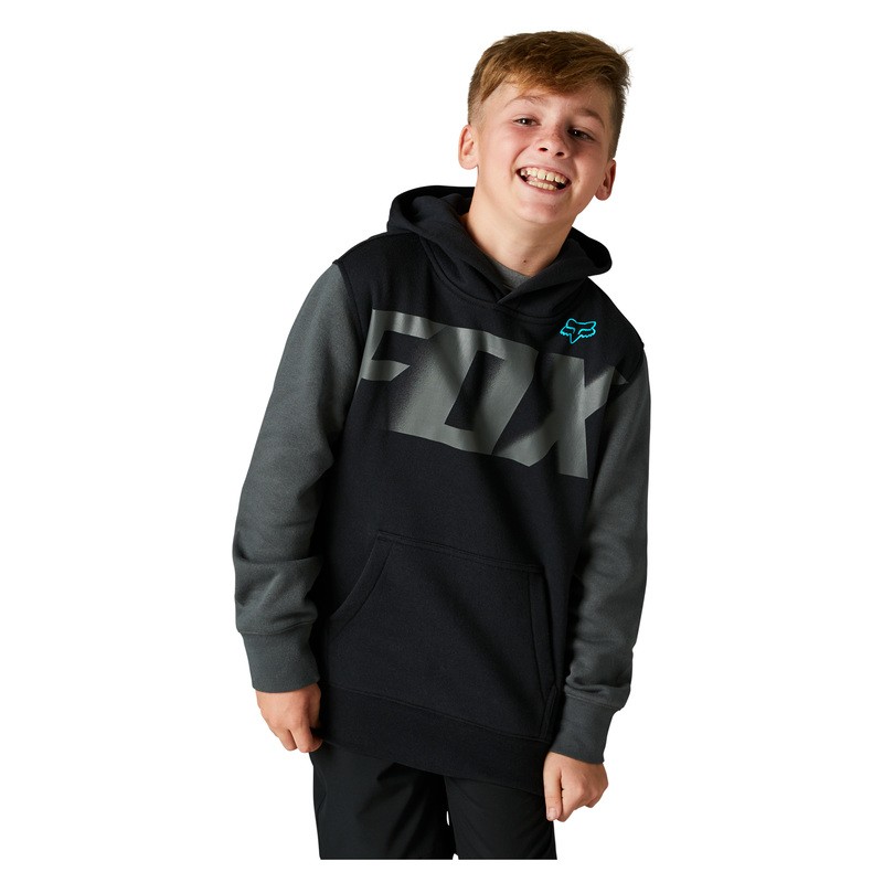 BLUZA Z KAPTUREM FOX JUNIOR RKANE BLACK  ENDURO CROSS