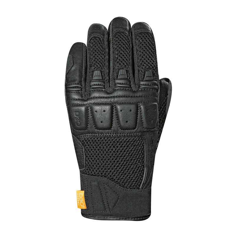 RĘKAWICE SKÓRZANO-TEKSTYLNE RACER LADY RONIN F BLACK/BLACK 