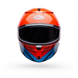 KASK MOTOCYKLOWY BELL LITHIUM NOVA ORANGE BLUE 