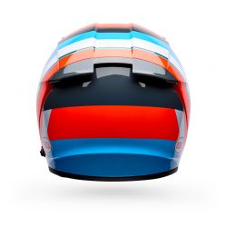 KASK MOTOCYKLOWY BELL LITHIUM NOVA ORANGE BLUE 