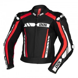 KOMBINEZON SKÓRZANY 2 CZ. IXS RS-800 BLACK/RED/WHITE LONG 