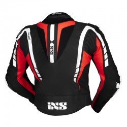 KOMBINEZON SKÓRZANY 2 CZ. IXS RS-800 BLACK/RED/WHITE LONG 