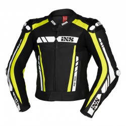 KOMBINEZON SKÓRZANY 2 CZ. IXS RS-800 BLACK/YELLOW/WHITE LONG 