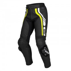 KOMBINEZON SKÓRZANY 2 CZ. IXS RS-800 BLACK/YELLOW/WHITE LONG 