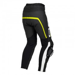 KOMBINEZON SKÓRZANY 2 CZ. IXS RS-800 BLACK/YELLOW/WHITE LONG 