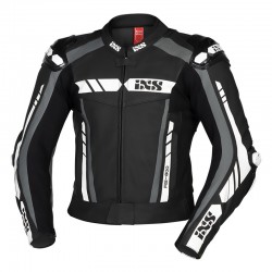 KOMBINEZON SKÓRZANY 2 CZ. IXS RS-800 BLACK/GREY/WHITE SHORT 