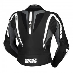 KOMBINEZON SKÓRZANY 2 CZ. IXS RS-800 BLACK/GREY/WHITE SHORT 