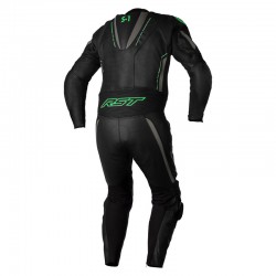KOMBINEZON SKÓRZANY RST S1 CE BLACK/GREY/NEON GREEN XS (2987)