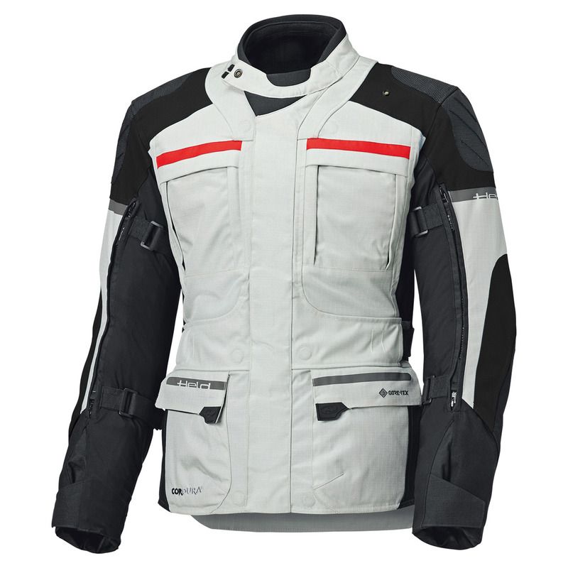 KURTKA MOTOCYKLOWA TEKSTYLNA HELD CARESE 3 [GORE-TEX] GREY BLACK SLIM 