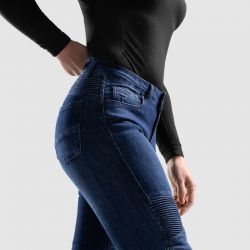 JEANSY MOTOCYKLOWE DAMSKIE REBELHORN AGNESS 2 WASHED BLUE MONOLAYER 24/30