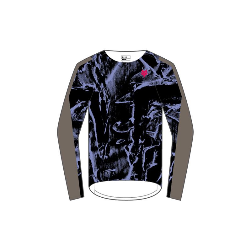 KOSZULKA ROWEROWA Z DŁUGIM RĘKAWEM FOX ASCENT QUEST PURPLE DOVE  ENDURO CROSS