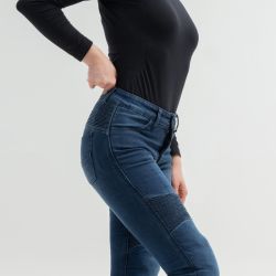 JEANSY MOTOCYKLOWE DAMSKIE BROGER AURA WASHED BLUE 26/30