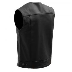 KAMIZELKA MOTOCYKLOWA SKÓRZANA BROGER BLADE BLACK 