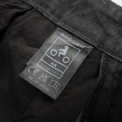 JEANSY MOTOCYKLOWE BROGER BRONX WASHED BLACK 