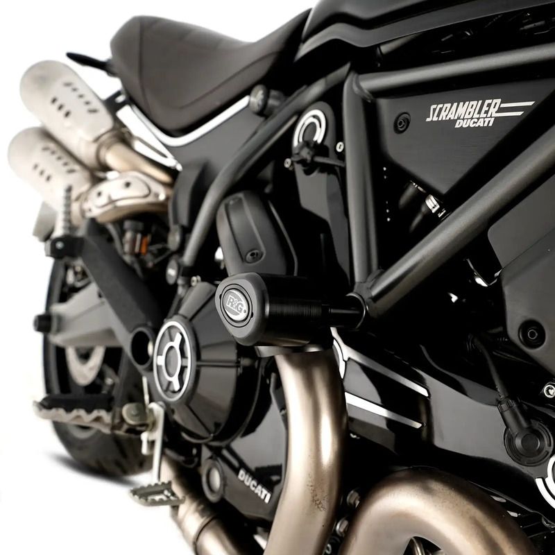 CRASHPADY AERO RG RACING AERO CRASH PROTECTORS FOR DUCATI SCRAMBLER 1100 PRO 20-25 (NON-DRILL)