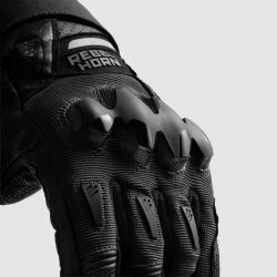 RĘKAWICE SKÓRZANE REBELHORN DEFENDER BLACK 