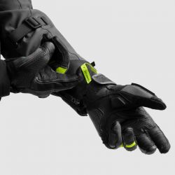 RĘKAWICE MOTOCYKLOWE REBELHORN DEFENDER BLACK GREY FLUO YELLOW 