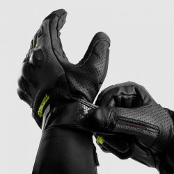 RĘKAWICE MOTOCYKLOWE REBELHORN DEFENDER BLACK GREY FLUO YELLOW 