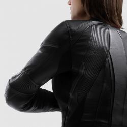 KURTKA MOTOCYKLOWA SKÓRZANA DAMSKA REBELHORN DIVA ST BLACK 