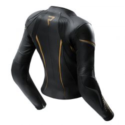 KURTKA MOTOCYKLOWA SKÓRZANA DAMSKA REBELHORN DIVA ST BLACK GOLD 