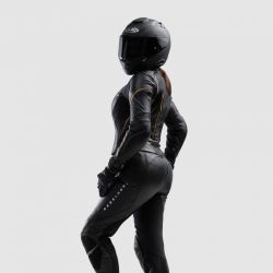 KURTKA MOTOCYKLOWA SKÓRZANA DAMSKA REBELHORN DIVA ST BLACK GOLD 