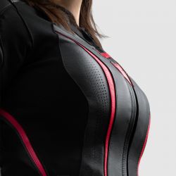 KURTKA MOTOCYKLOWA SKÓRZANA DAMSKA REBELHORN DIVA ST BLACK PINK 
