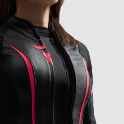 KURTKA MOTOCYKLOWA SKÓRZANA DAMSKA REBELHORN DIVA ST BLACK PINK 