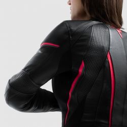 KURTKA MOTOCYKLOWA SKÓRZANA DAMSKA REBELHORN DIVA ST BLACK PINK 