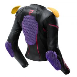 KURTKA MOTOCYKLOWA SKÓRZANA DAMSKA REBELHORN DIVA ST BLACK PINK 