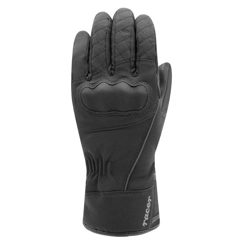 RĘKAWICE SKÓRZANO-TEKSTYLNE RACER LADY SIERRA 2 BLACK 