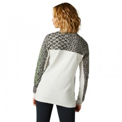 KOSZULKA Z DŁUGIM RĘKAWEM FOX LADY SKEW LIGHT GREY  ENDURO CROSS