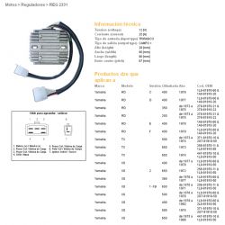 DZE REGULATOR NAPIĘCIA YAMAHA TX 650 '73-'74 XS 360 '76-'77 XS 400 '78-'82 XS 650 '70-72 447-81970-10-00 ESR350
